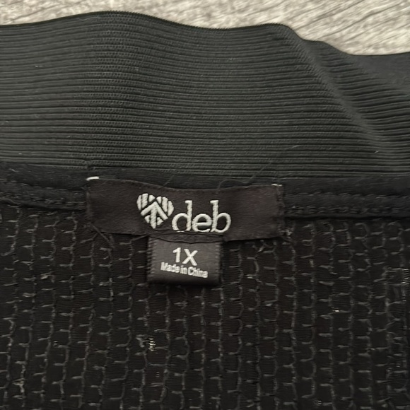 DEB Silver Sequin Mini Skirt - Picture 4 of 7